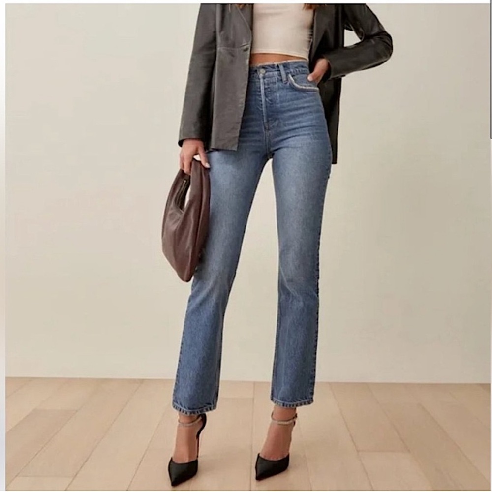 Reformation Stardust High Rise Straight Jeans